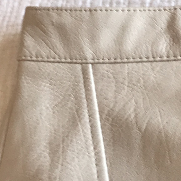 Zara Basics Faux Leather Skirt Light Putty Colour Size Small - Picture 6 of 9